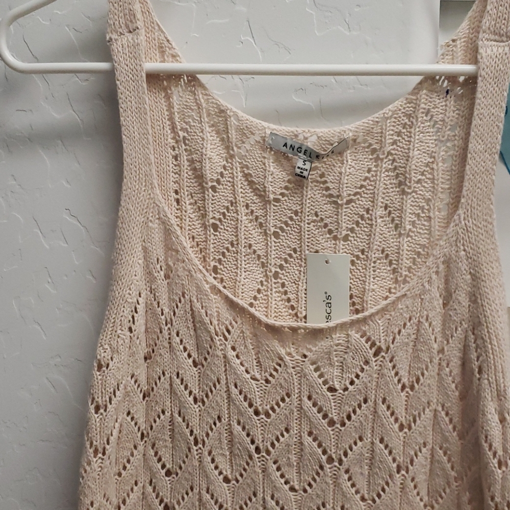 NWT Crochet Tank Top